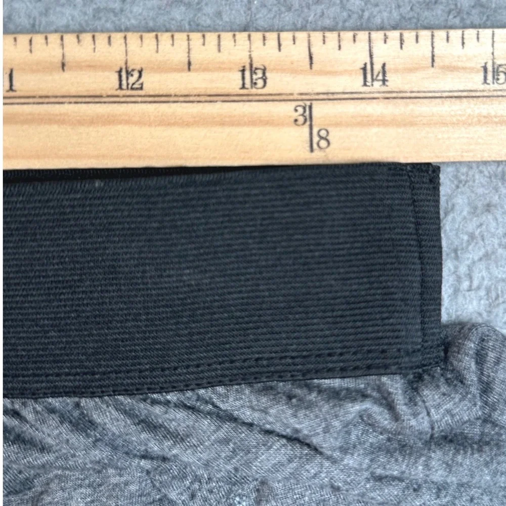 Peruvian Connection Modal Maxi Skirt Women Large Gray Knit Pockets Elastic Waist